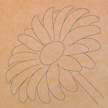 Load image into Gallery viewer, White Daisy with Pattern 14&quot; x 14&quot;  (pre-drilled for hanging kit)
