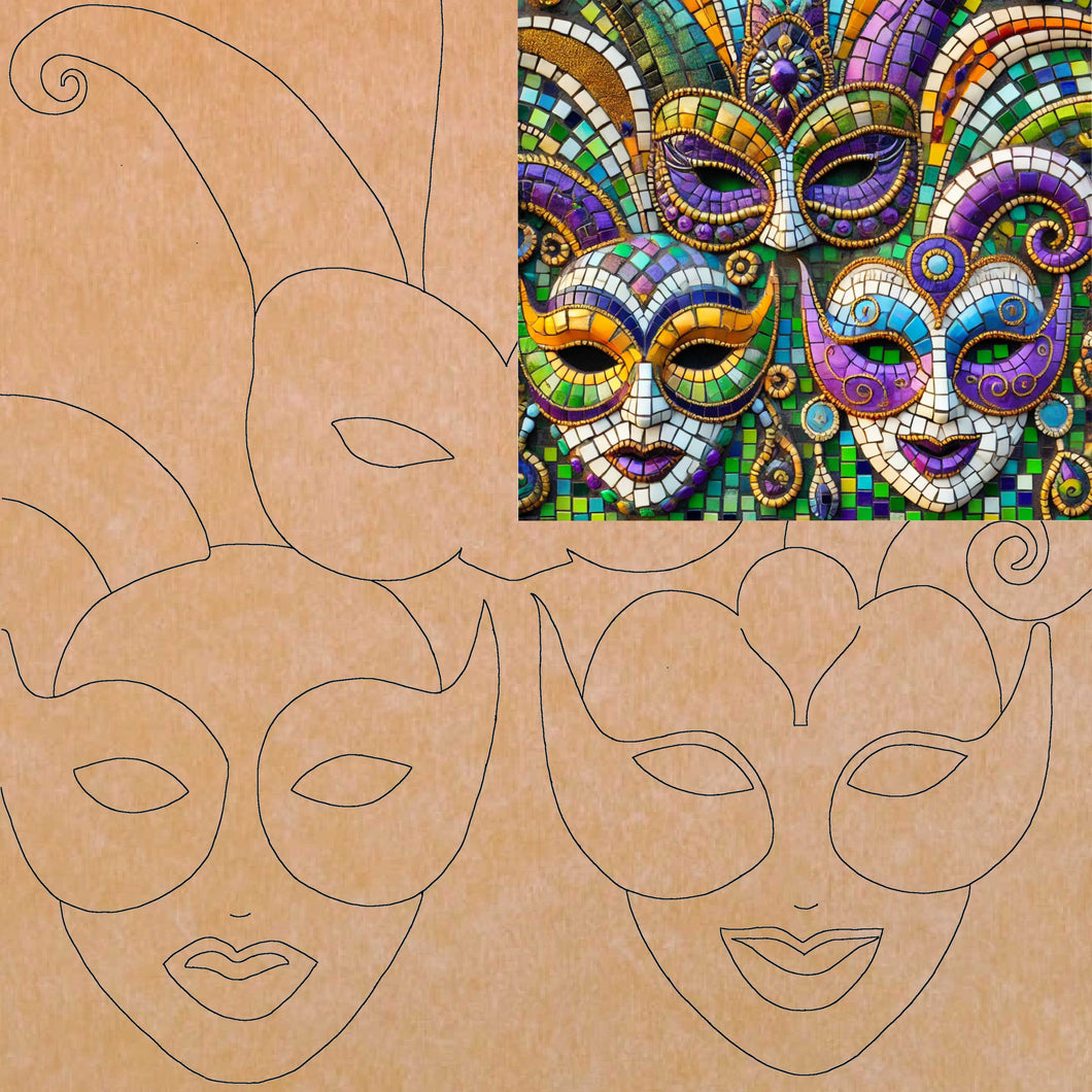 Carnival Masks with Pattern 16