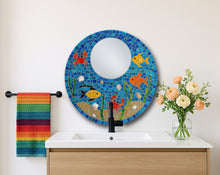 Load image into Gallery viewer, 18&quot;Round Skeewbacker with 8&quot; Silver Mirror
