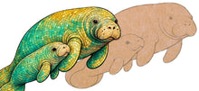 Load image into Gallery viewer, Manatee and Calf 20"x13" (pre-drilled for hanging kit)
