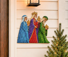 Load image into Gallery viewer, 13" x 13.7" Three Wise Men Laser-Printed Waterproof Mosaic Backer
