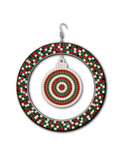 Load image into Gallery viewer, 12" Spinner Circle with 5" Ornament Mosaic Backer &amp; Hanger
