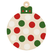 Load image into Gallery viewer, 5" Round Wooden Ornament and Hook
