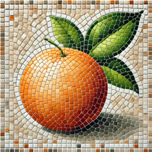 Load image into Gallery viewer, Orange with Pattern 8&quot;x8&quot;  (pre-drilled for hanging kit)
