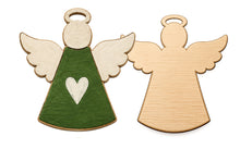 Load image into Gallery viewer, 4" Angel Wooden Ornament with hook
