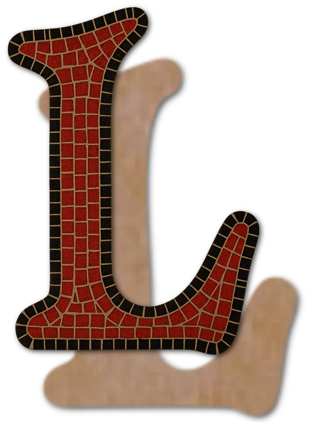 Letter L Mosaic Backer