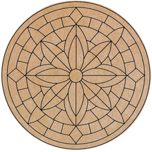 Load image into Gallery viewer, Geometric Candle Platform Laser-Printed Waterproof Mosaic Backer
