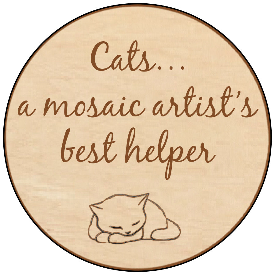 Cats A Mosaic Artist's Best Helper