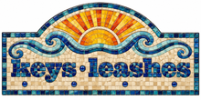 Load image into Gallery viewer, 8" x 16" Keys and Leashes Sun and Wave Plaque

