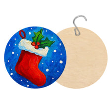 Load image into Gallery viewer, 4&quot; Round Ornament Multi-Art Backer &amp; Hook 1/4&quot; Thick (drilled for hole)
