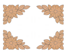 Load image into Gallery viewer, Four 5" Daisy Accent Mosaic Backers
