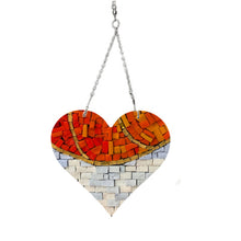 Load image into Gallery viewer, Heart Skwiveler Mosaic Backer &amp; Hanger (pre-drilled for Skwiveler)
