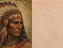 Load image into Gallery viewer, Warrior 14.5&quot;x16&quot; (pre-drilled for hanging kit)
