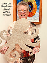 Load image into Gallery viewer, Octopus with Pattern 24"x20"  (pre-drilled for hanging kit)
