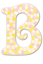Load image into Gallery viewer, Letter B Mosaic Backer with Sawtooth
