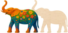 Load image into Gallery viewer, Elephant Multi-Art Backer 16&quot; x 18&quot;
