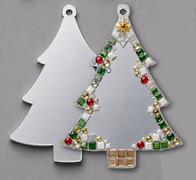 Load image into Gallery viewer, 4" Mirror Tree Ornament with Hook
