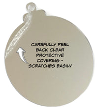 Load image into Gallery viewer, 4" Mirror Ornament with Hook
