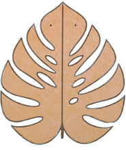 Load image into Gallery viewer, Monstera Leaf Mosaic Backer 12&quot;x14.3&quot;  (pre-drilled for hanging kit)
