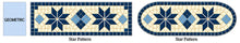 Load image into Gallery viewer, Geometric Mosaic Table Runner – Laser Printed Skeewbacker
