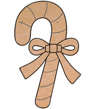 Load image into Gallery viewer, Candy Cane Mosaic Backer (pre-drilled for hangable)
