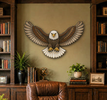 Load image into Gallery viewer, 15" x 24" Eagle in Flight Laser-Printed Waterproof Mosaic Backer
