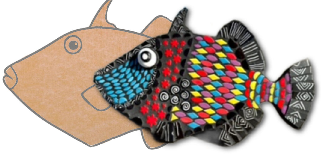 Picasso Fish with Pattern 9