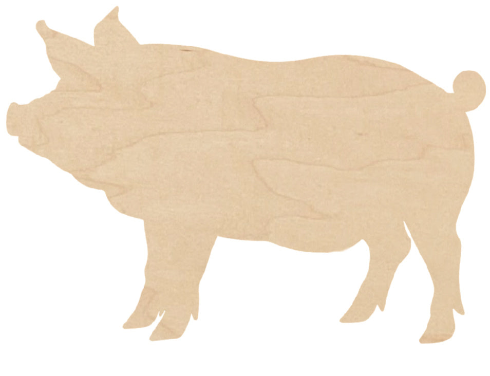 Wood Pig Multi-Art Shape