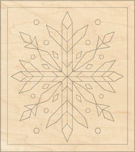 Load image into Gallery viewer, Snowflake Multi-Art Pattern Backer with Hanger
