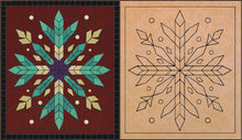 Load image into Gallery viewer, Snowflake with Pattern 12&quot; x 14&quot;  (pre-drilled for hanging kit)
