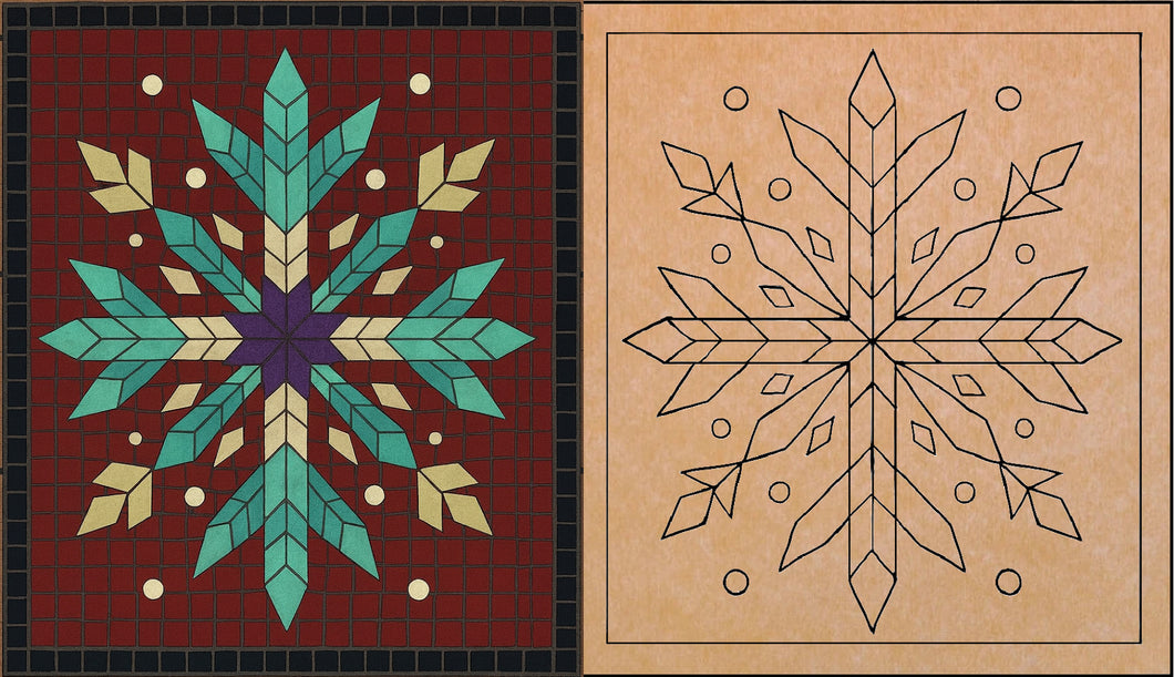 Snowflake with Pattern 12