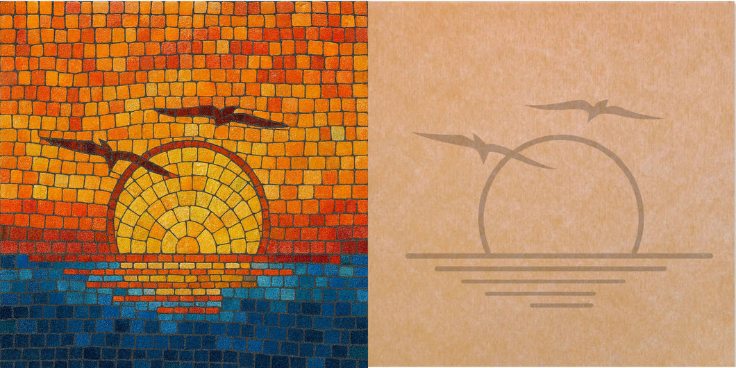 Sunset with Pattern 12