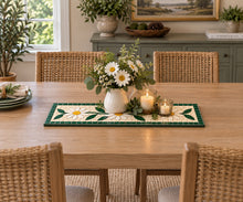 Load image into Gallery viewer, Daisy Mosaic Table Runner – Laser Printed Skeewbacker
