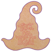 Load image into Gallery viewer, 12" Witch Hat Laser-Printed Waterproof Mosaic Backer
