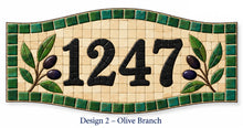 Load image into Gallery viewer, 8" x 16" Via Alfani Personalized Waterproof Mosaic House Number Plaque
