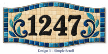 Load image into Gallery viewer, 8" x 16" Via Alfani Personalized Waterproof Mosaic House Number Plaque
