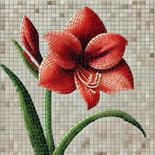 Load image into Gallery viewer, Amaryllis with Pattern 12&quot; x 12&quot;  (pre-drilled for hanging kit)
