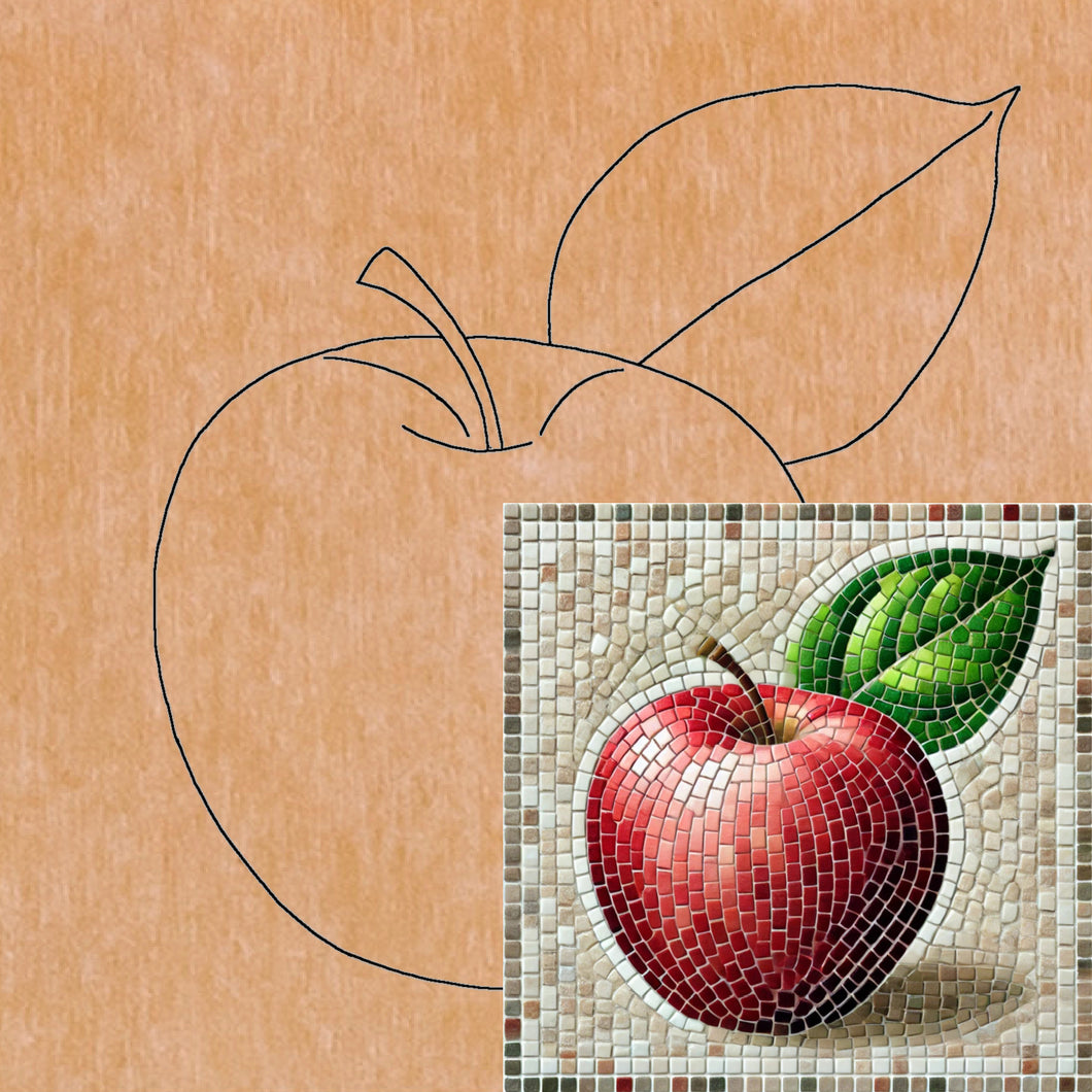 Apple with Pattern 8