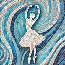 Load image into Gallery viewer, Ballerina with Pattern 12&quot; x 12&quot;  (pre-drilled for hanging kit)
