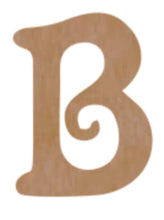 Load image into Gallery viewer, Letter B Mosaic Backer with Sawtooth
