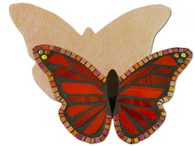 Load image into Gallery viewer, Butterfly 14&quot; Mosaic Backer (pre-drilled for hangable &amp; 2 stakeable kits) 1/2&quot; thick
