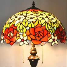 Load image into Gallery viewer, Antique Tiffany Lamp Shades in Blooming Rose Glass
