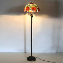 Load image into Gallery viewer, Antique Tiffany-Style Lamp Shades in Blooming Rose Glass
