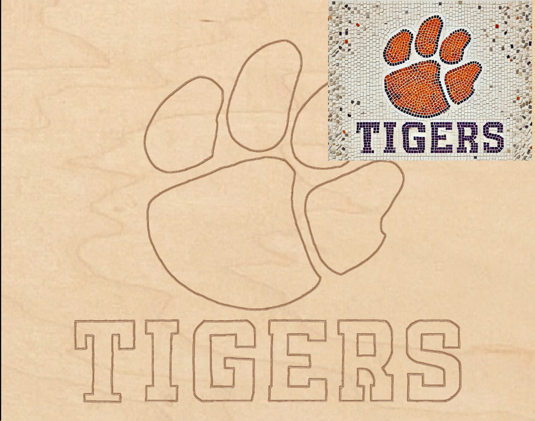 Clemson Tigers Multi-Art Backer 11