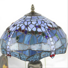 Load image into Gallery viewer, Colorful Dragonfly Tiffany-Inspired Lamp
