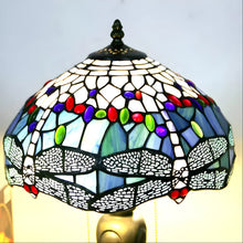 Load image into Gallery viewer, Colorful Dragonfly Tiffany-Inspired Lamp
