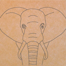 Load image into Gallery viewer, Elephant 14&quot;x14&quot; with Pattern (pre-drilled for hanging kit)
