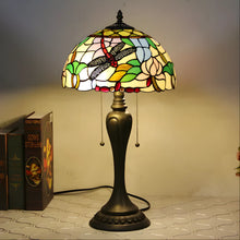 Load image into Gallery viewer, European Tiffany Lamp with Dragonfly Design

