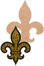 Load image into Gallery viewer, Fleur de Lis Mosaic Backer (pre-drilled for hangable)
