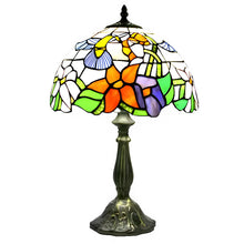 Load image into Gallery viewer, Elegant Flower Tiffany-Style Lamp Glass Tabletop
